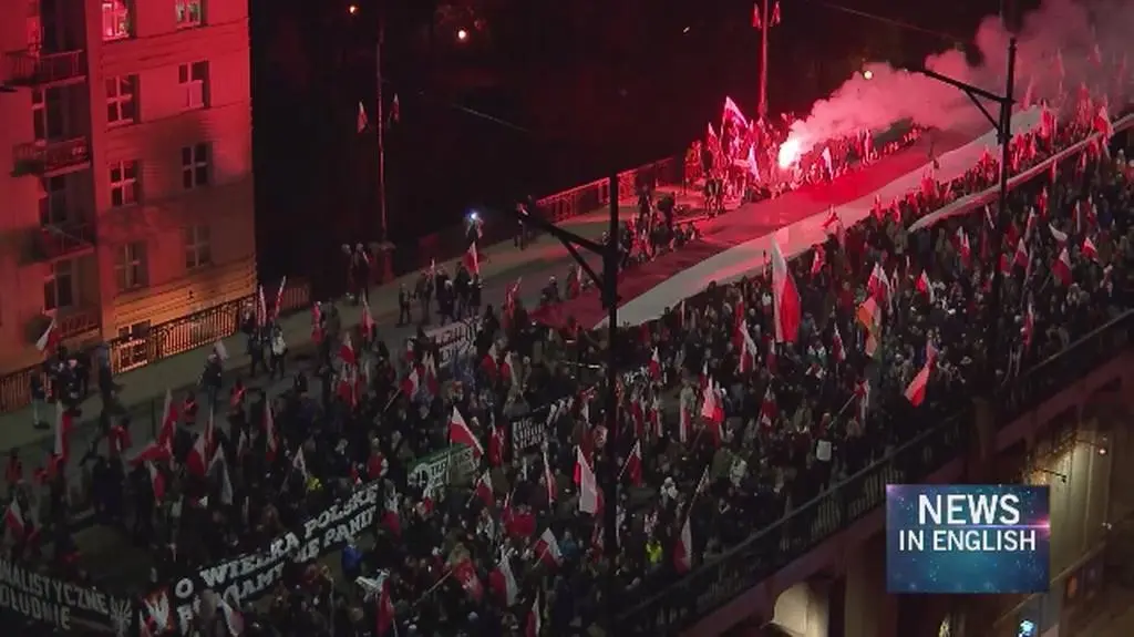 Far-right groups scuffle with police, water cannons used in Wroclaw