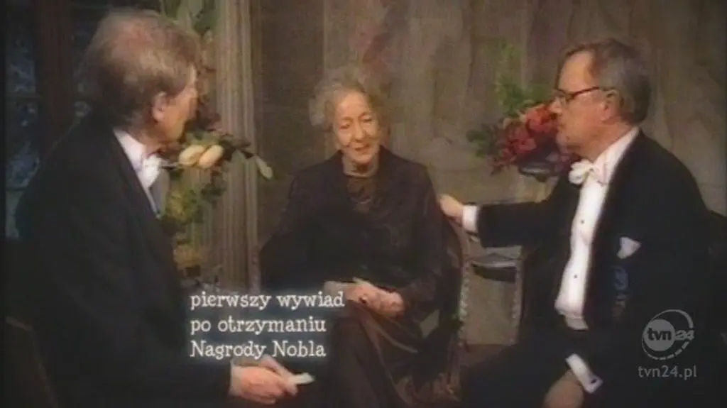 Fragment pierwszego wywiadu udzielonego po otrzymaniu literackiej Nagrody Nobla (TVN24)