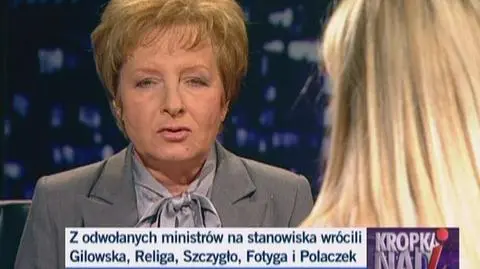 Gilowska: Składka zdrowotna nie od razu