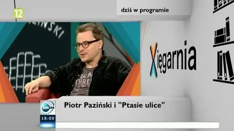 Gościem "Xięgarni" był Piotr Paziński