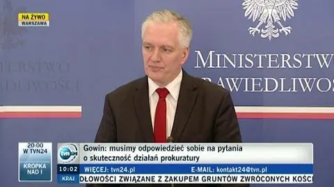 Gowin o nowej ustawie o prokuraturze 