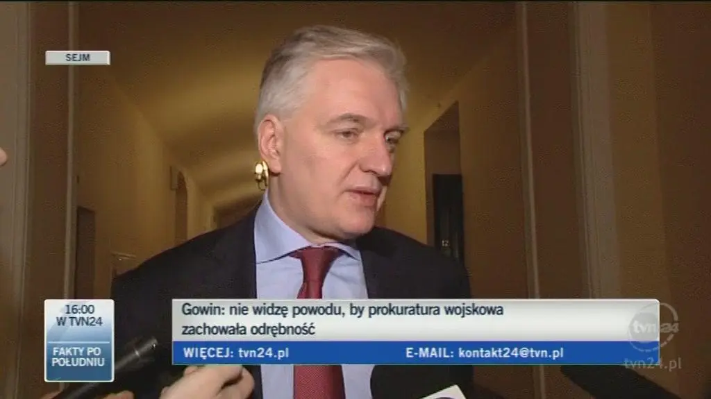 Gowin po posiedzeniu komisji sprawiedliwości (TVN24)