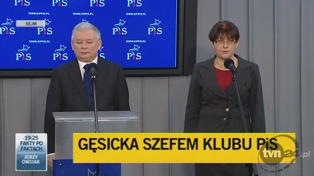 Grażyn Gęsicka będzie "kontynuowała drogę"/TVN24
