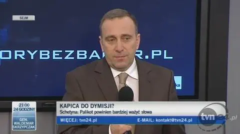 Grzegorz Schetyna krytycznie o wypowiedzi Janusza Palikota