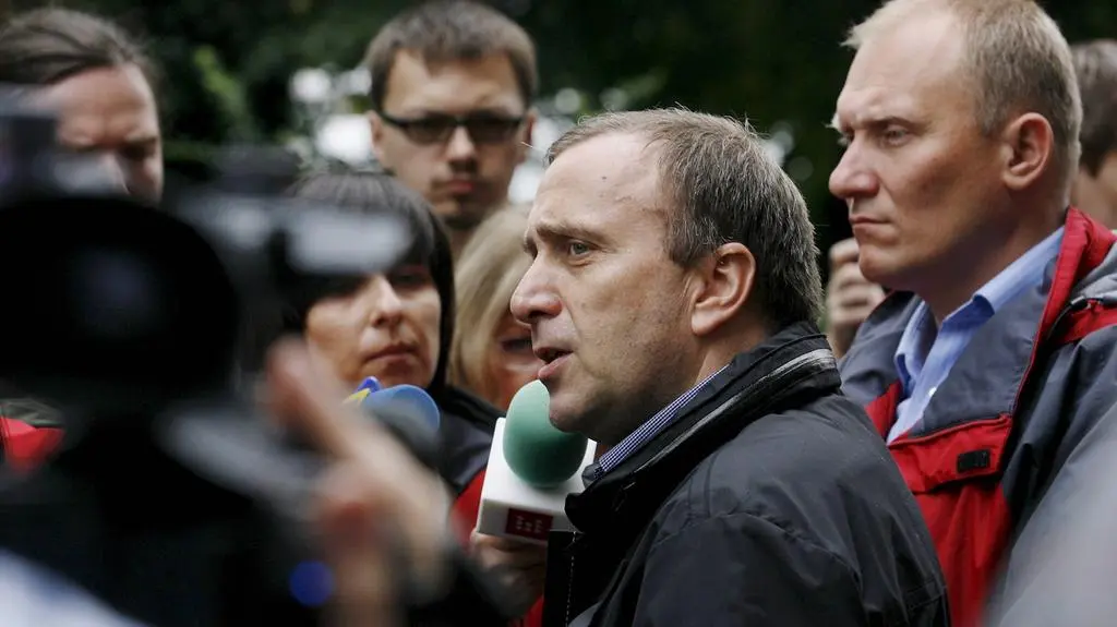 Grzegorz Schetyna w Dziewiętlicach