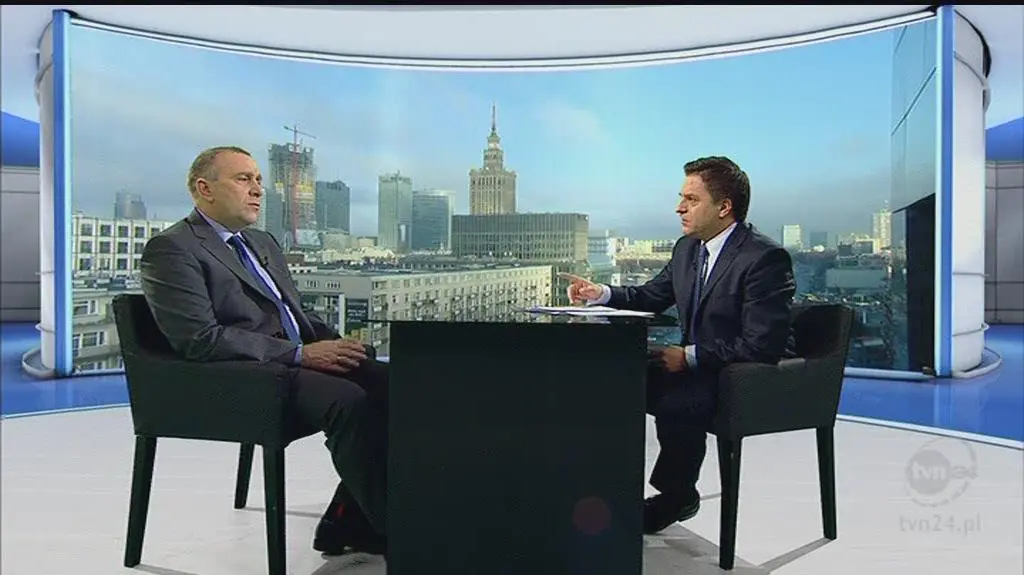 Grzegorz Schetyna w programie "Jeden na Jeden" (TVN24)