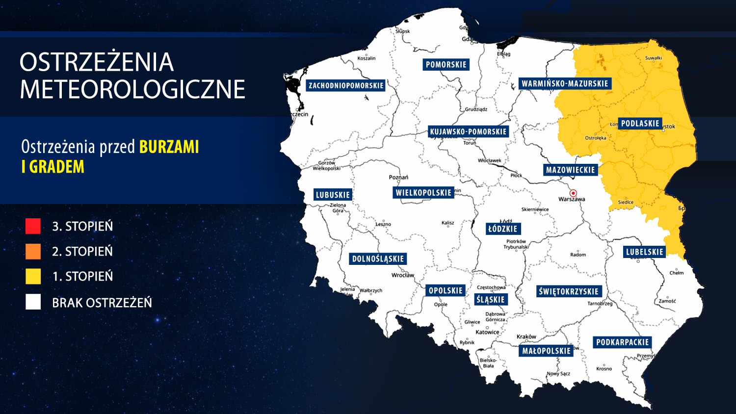 Ostrzeżenia meteorologiczne IMGW