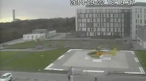 Helikopter stracił dziesięć minut na lądowisku?