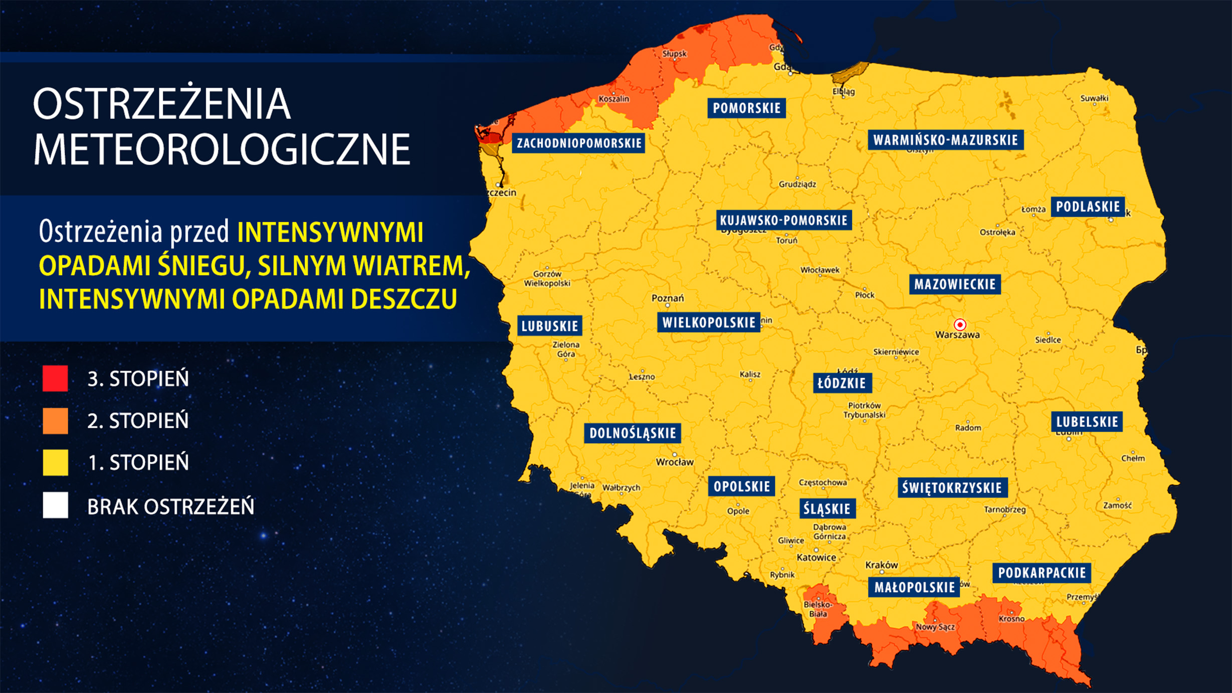 Ostrzeżenia meteorologiczne IMGW
