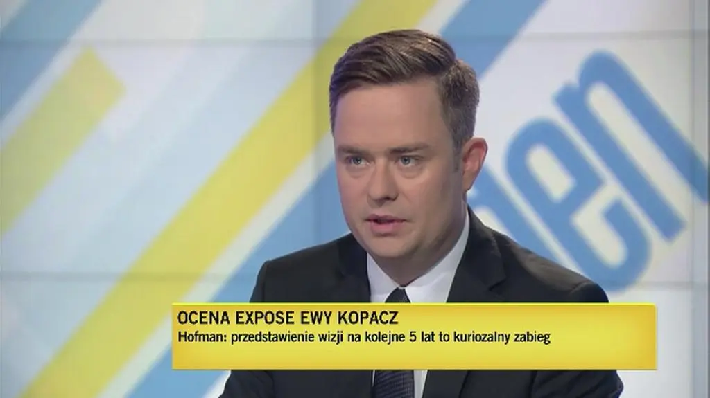 Hofman: Kopacz dwa poziomy niżej, Kaczyński nie będzie brał udziału z debacie 