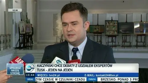 Hofman o debacie Tusk-Kaczyński 