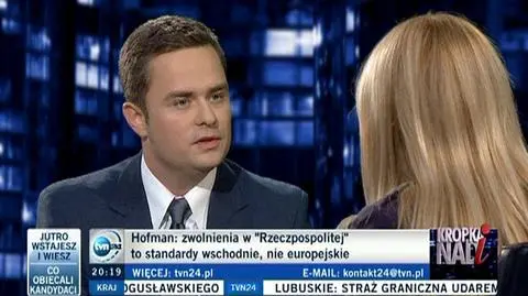 Hofman o zwolnieniach w "Rz": to standardy wschodnie