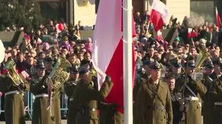 Hymn Polski na Placu Piłsudskiego
