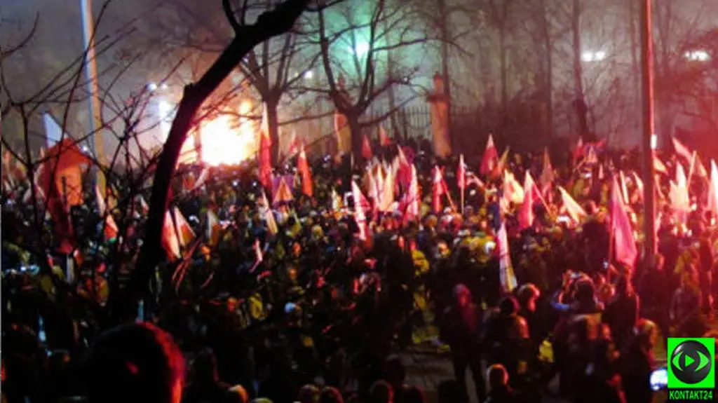 Incydent przed ambasadą Rosji