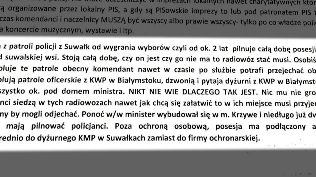 Interpelacja poselska ws. "patologii w suwalskiej policji"
