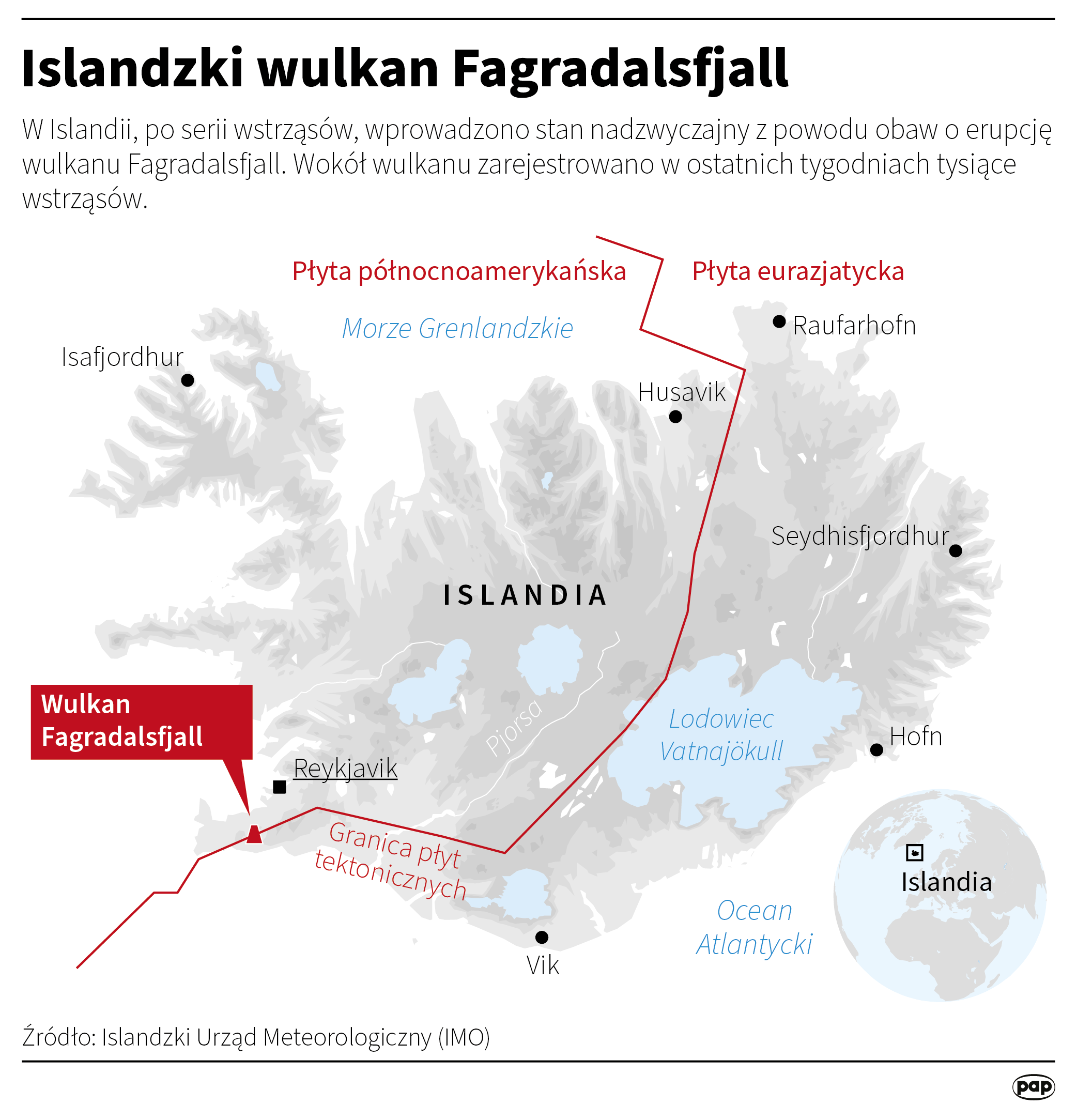 Islandzki wulkan Fagradalsfjall