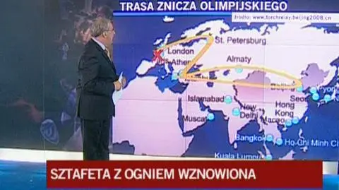 Jacek Pałasiński o trasie sztafety olimpijskiej
