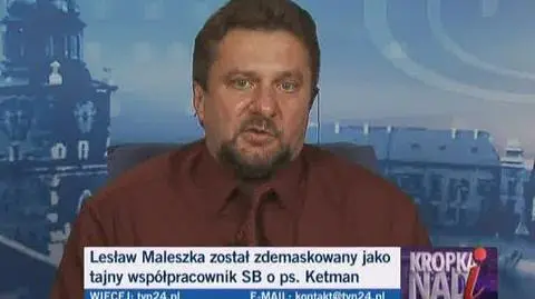 "Jak donosił, czuł przewagę nad grupą"