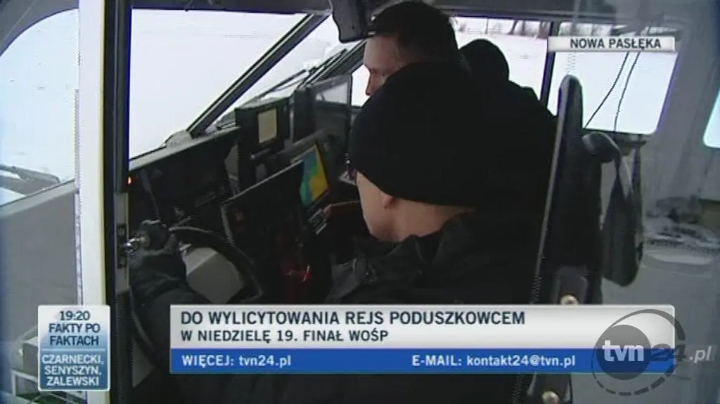 Jak steruje się poduszkowcem? (TVN24)