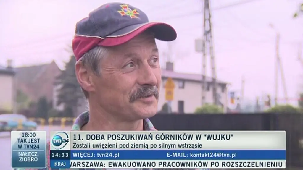 Jan Gaura - emerytowany ratownik górniczy, który czekał kiedyś na pomoc kolegów, będąc w tzw. zawale