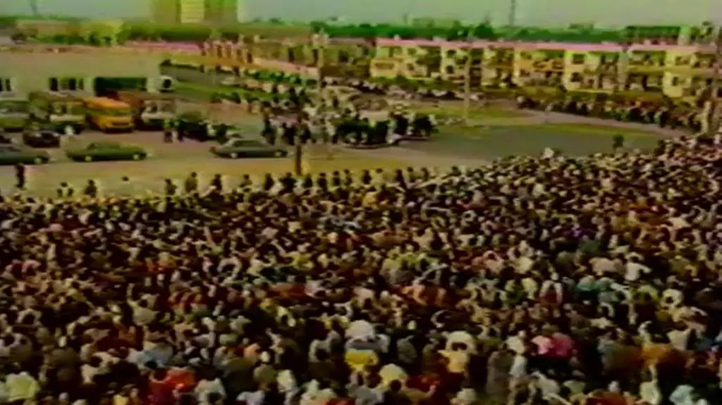 Jan Paweł II w czasie wizyty w Gdańsku w 1987r. 