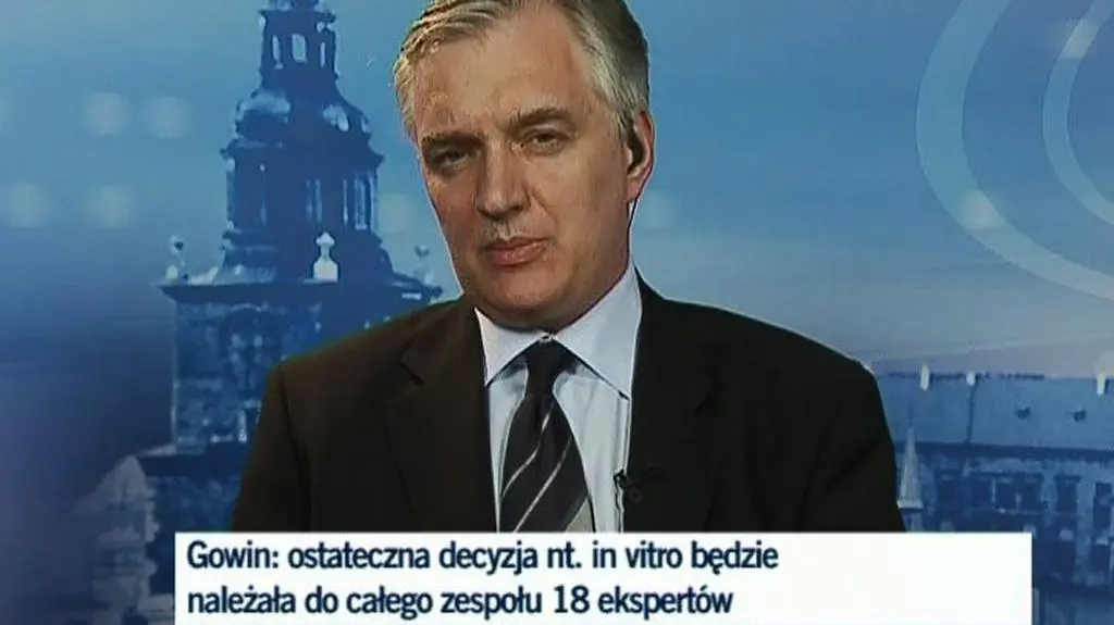 Jarosław Gowin (PO) o in vitro