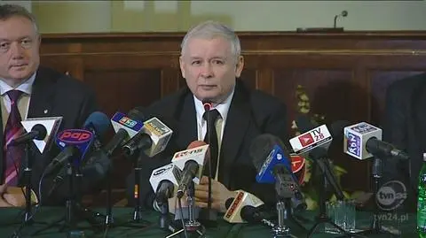 Jarosław Kaczyński o tym, że posłowie Solidarnej Polski zawiedli zaufanie wyborców (TVN24)