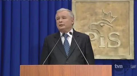 Jarosław Kaczyński oskarża/TVN24
