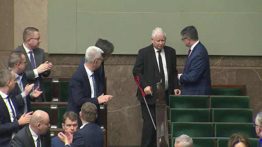 Jarosław Kaczyński pojawił się w Sejmie
