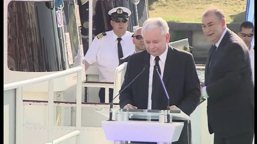 Jarosław Kaczyński wsparł swojego kandydata na prezydenta Elbląga