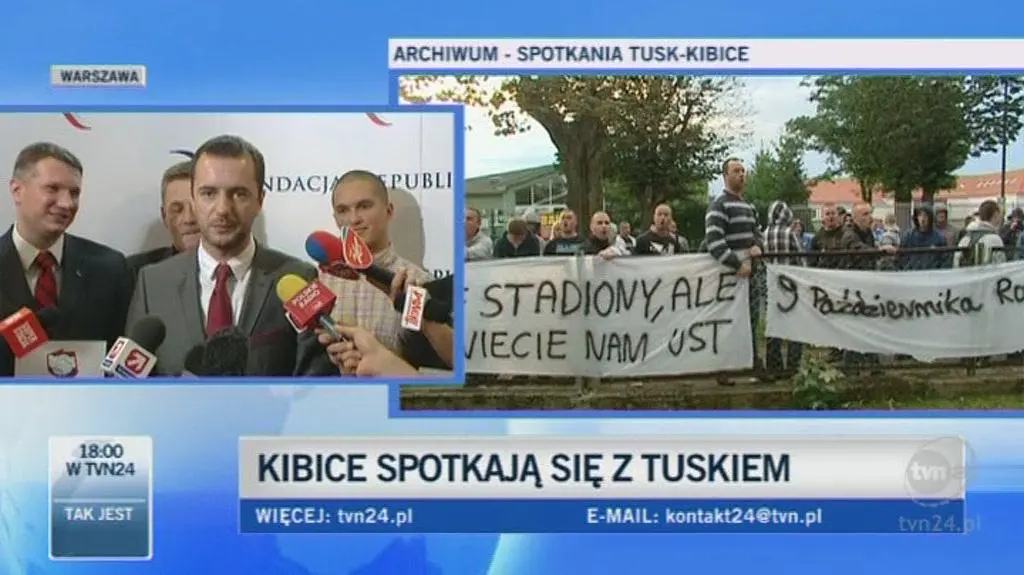 Jarosław Pucek, członek PO i Wiary Lecha (TVN24)