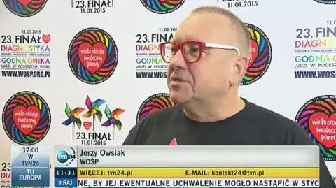 Jerzy Owsiak chce nagrodzić szpital w Prokocimiu 
