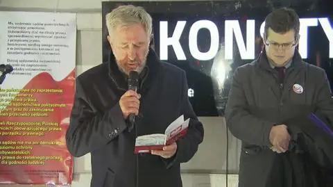 Jerzy Radziwiłowicz odczytał preambułę Konstytucji 