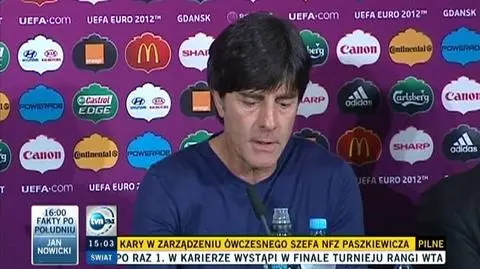 Joachim Loew docenia klasę greckiej defensywy