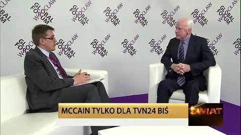 John McCain dla TVN24 Biznes i Świat