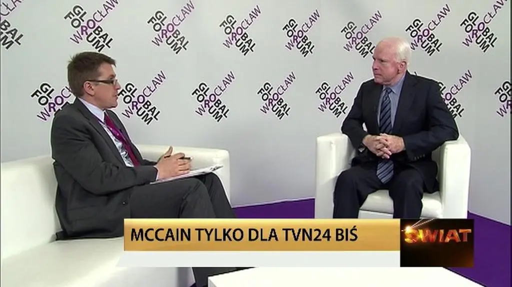 John McCain dla TVN24 Biznes i Świat