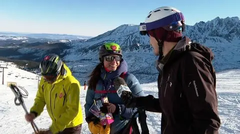 Justyna Kowalczyk zbiera na WOŚP na Kasprowym