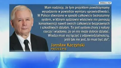Kaczyński: chcemy powstrzymać wysadzenie w powietrze wymiaru sprawiedliwości