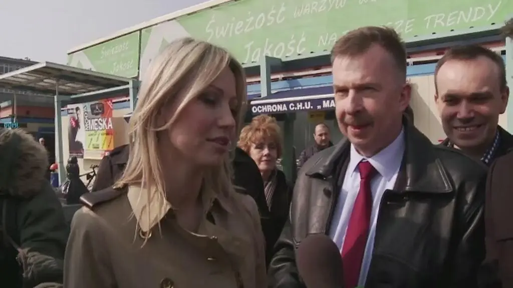 Kandydata SLD na szczecińskim targowisku 