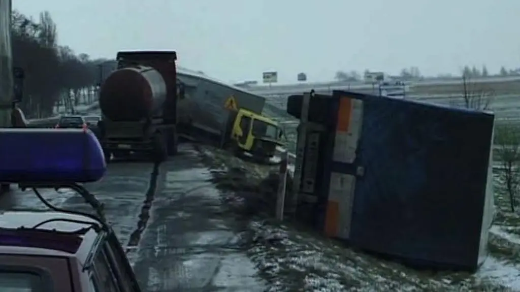 Karambol na drodze krajowej nr 17