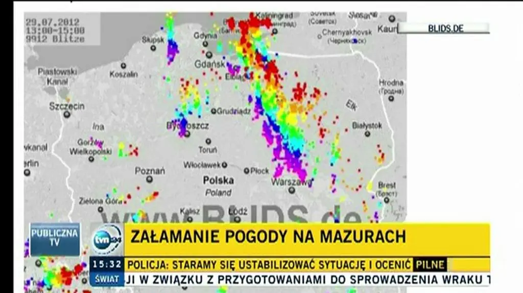 Karol Kierzkowski z mazowieckiej straży pożarnej ocenia sytuację w powiecie wołomińskim