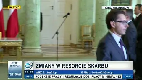 Karpiński nowym ministrem skarbu 