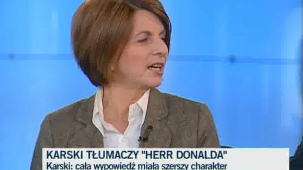 Karski: Przepraszam z "Herr Donalda"