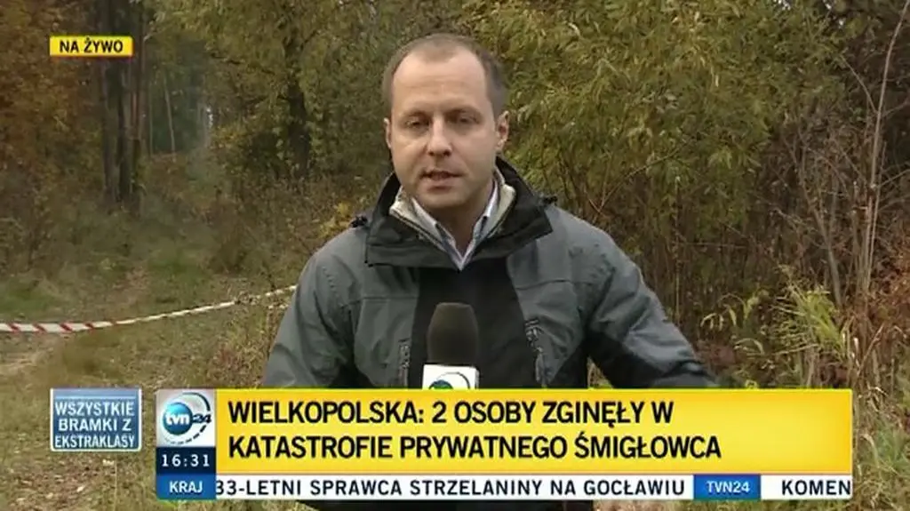Katastrofa śmigłowca: Po upadku maszyna zapaliła się. Nie żyją dwie osoby