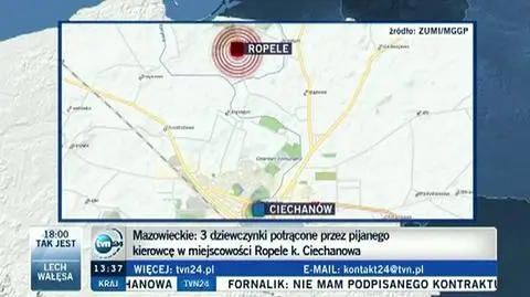 Kierowca był pijany