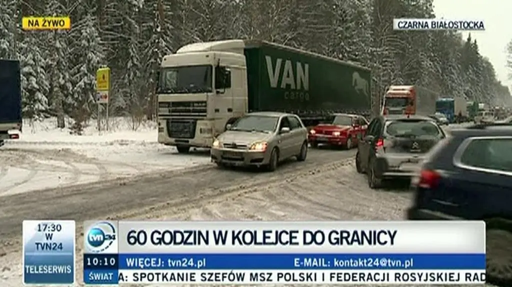 Kierowcy stoją 60 godzin w korku