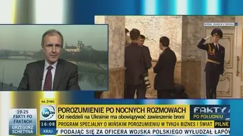 Klich o porozumieniu w Mińsku