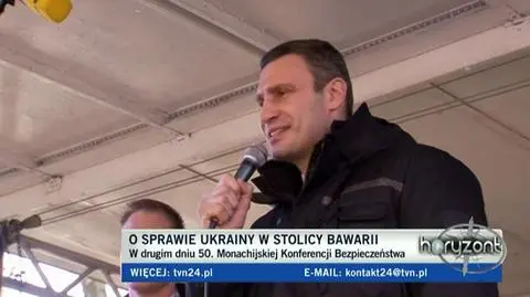 Kliczko z Monachium wzywa do walki