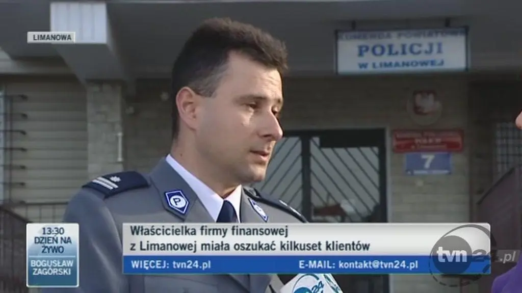 Kobieta sama zgłosiła się na policję (TVN24)