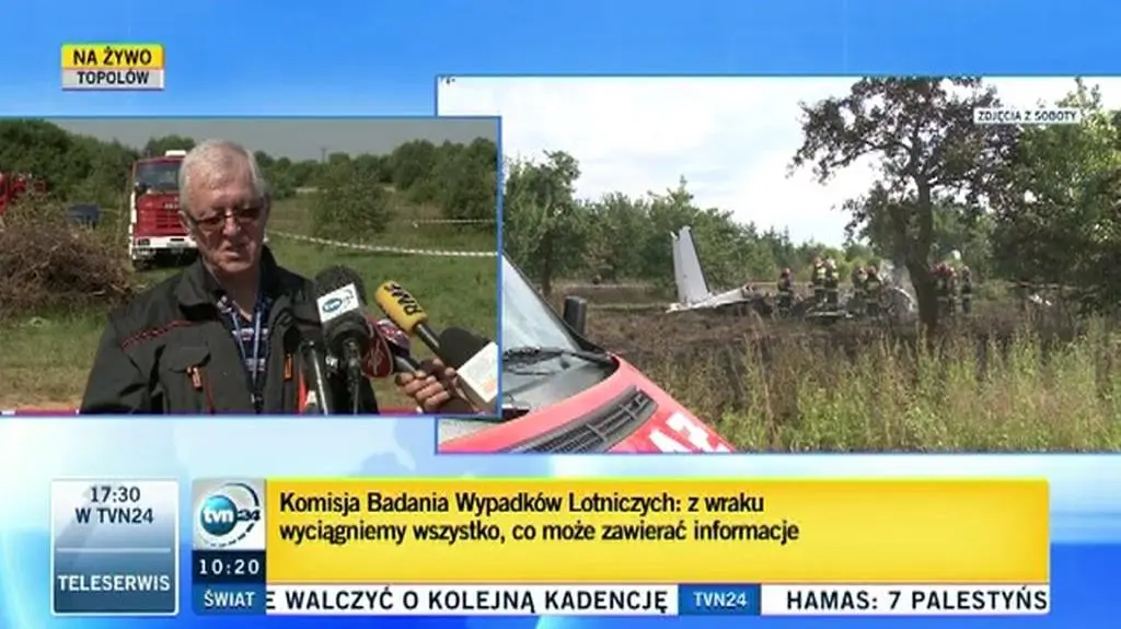 Komisja Badania Wypadków Lotniczych bada katastrofę pod Częstochową